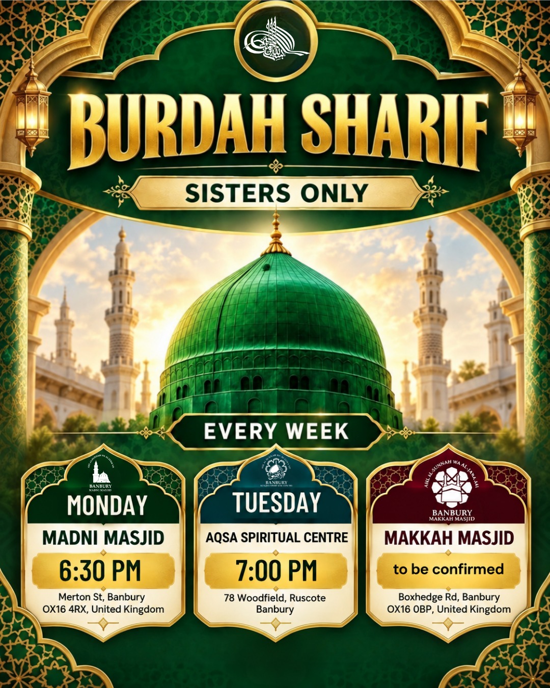 Burdah Sharif Gathering for Sisters