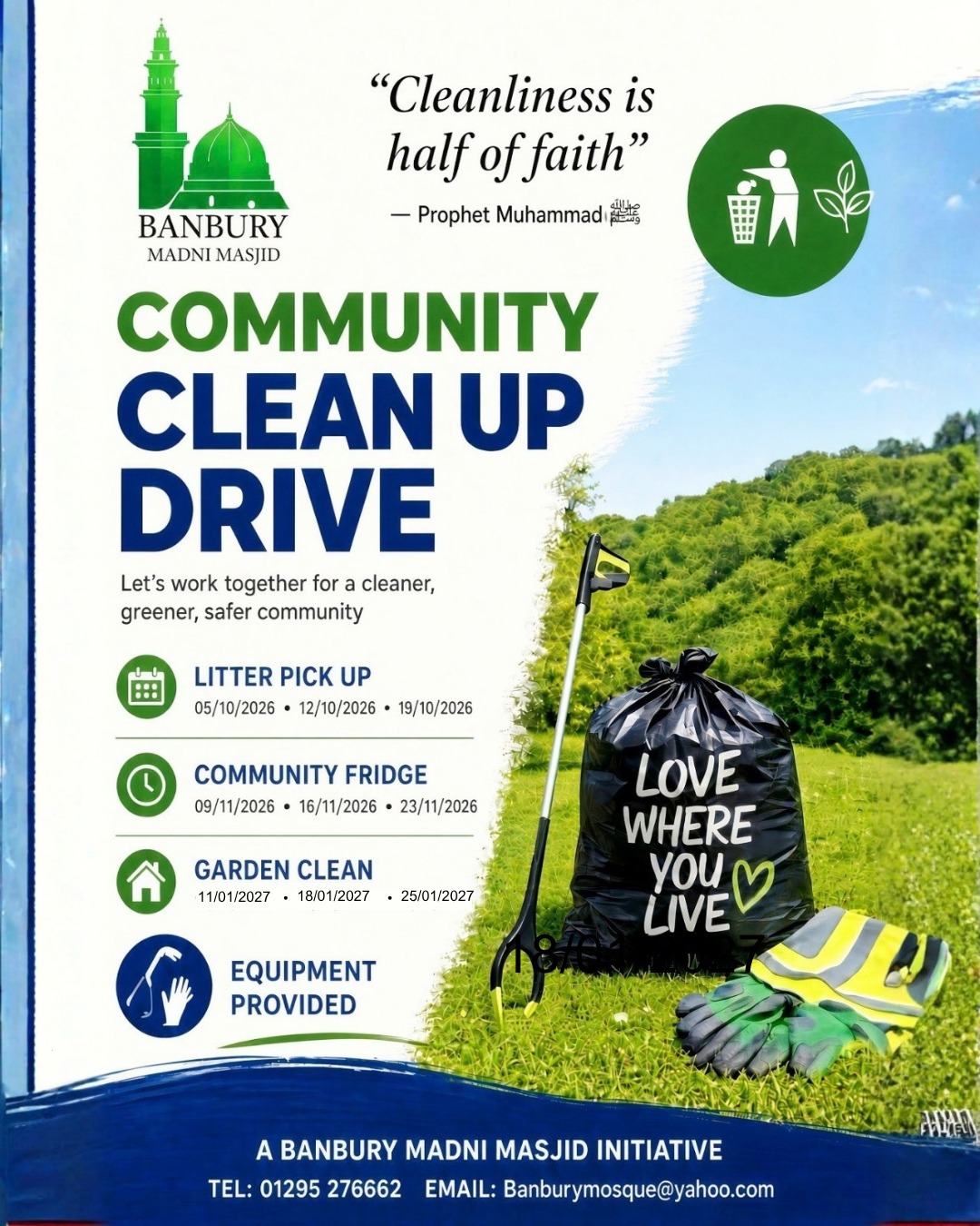 Community Clean Up Drive | Banbury Madni Masjid