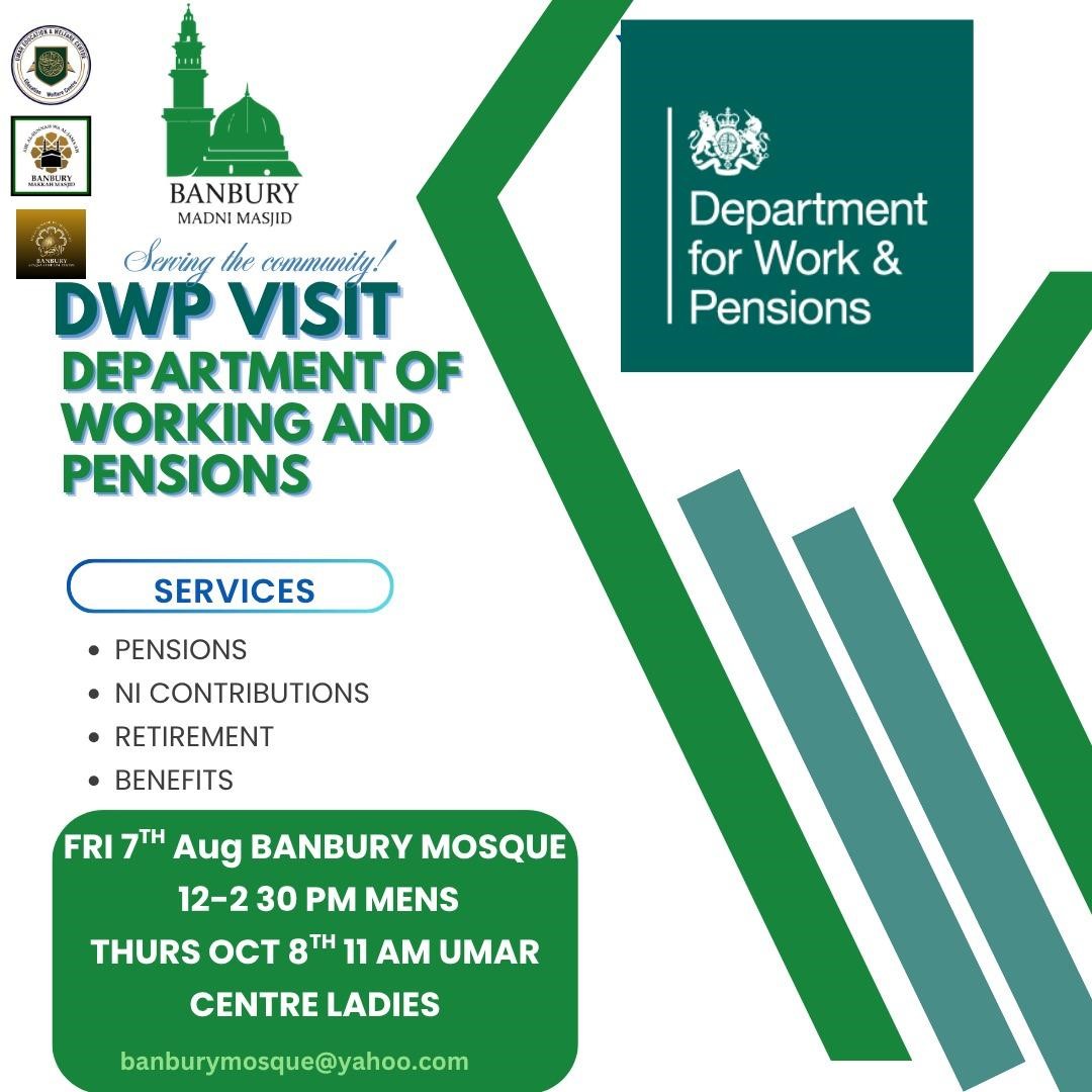DWP Visit – Department for Working and Pensions