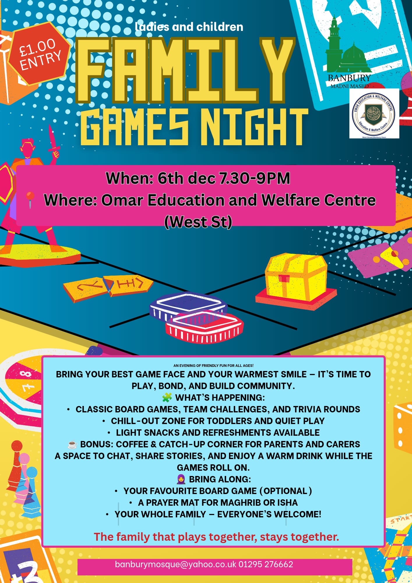 Family Games Night – Ladies & Children
