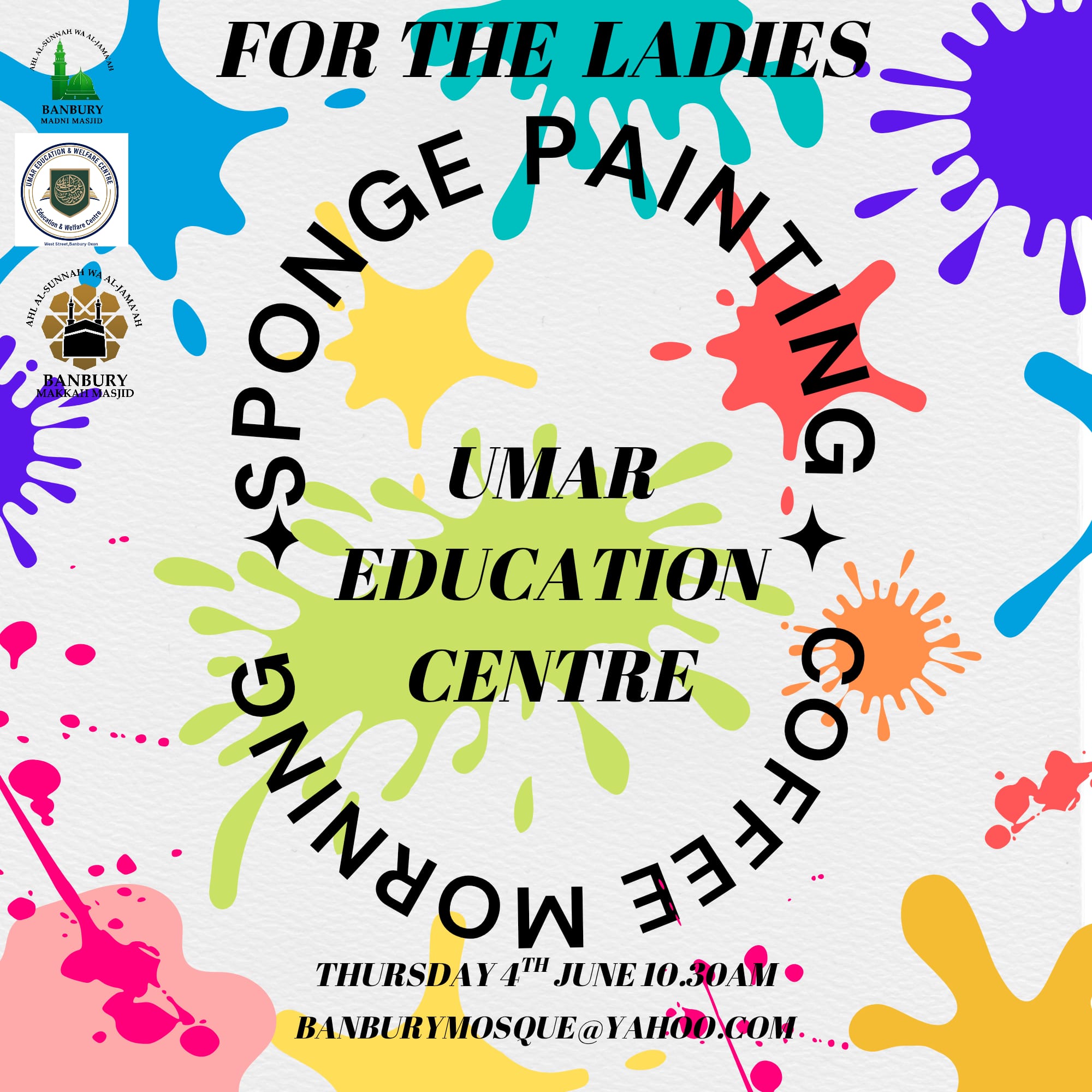 Ladies Coffee Morning & Sponge Painting Event