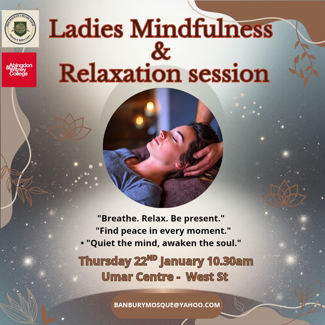 Ladies Mindfulness & Relaxation Session Banbury