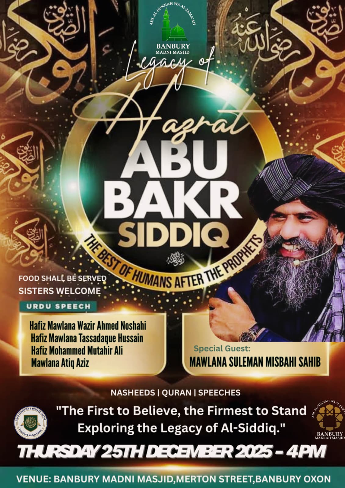 Legacy of Hazrat Abu Bakr Siddiq (RA)