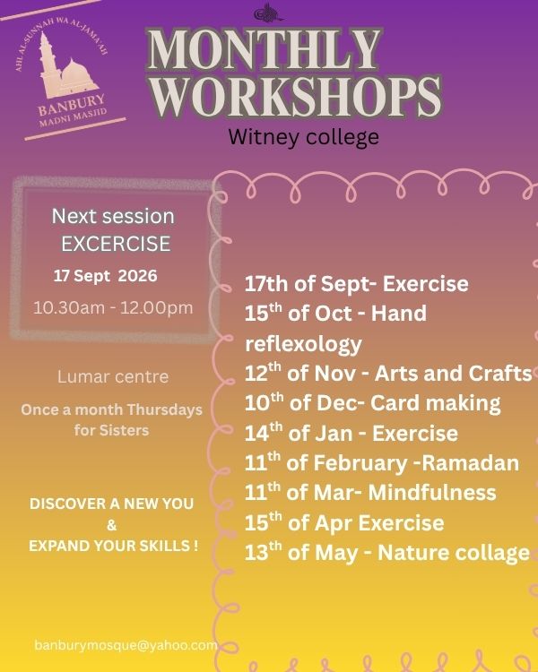 Monthly Workshops