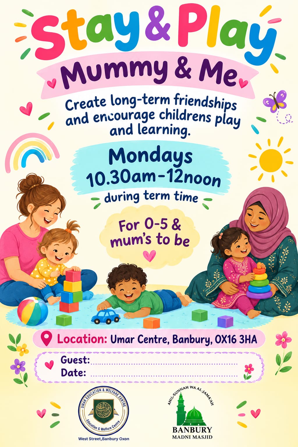 Stay & Play Mummy & Me in Banbury | Umar Centre
