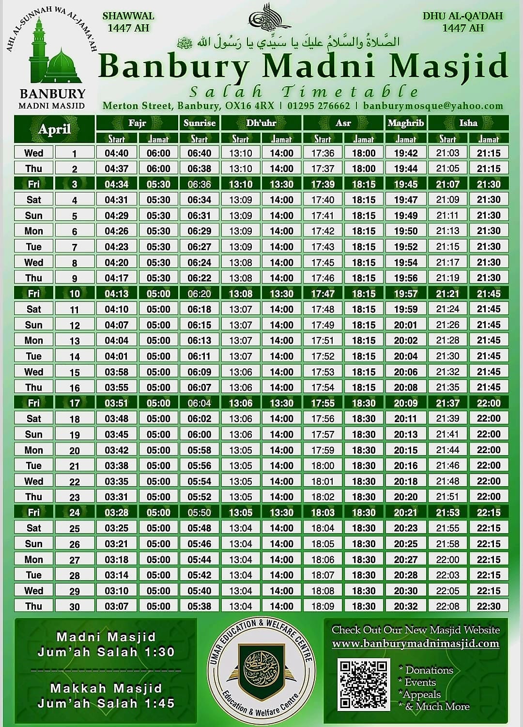 april-timetable-madni
