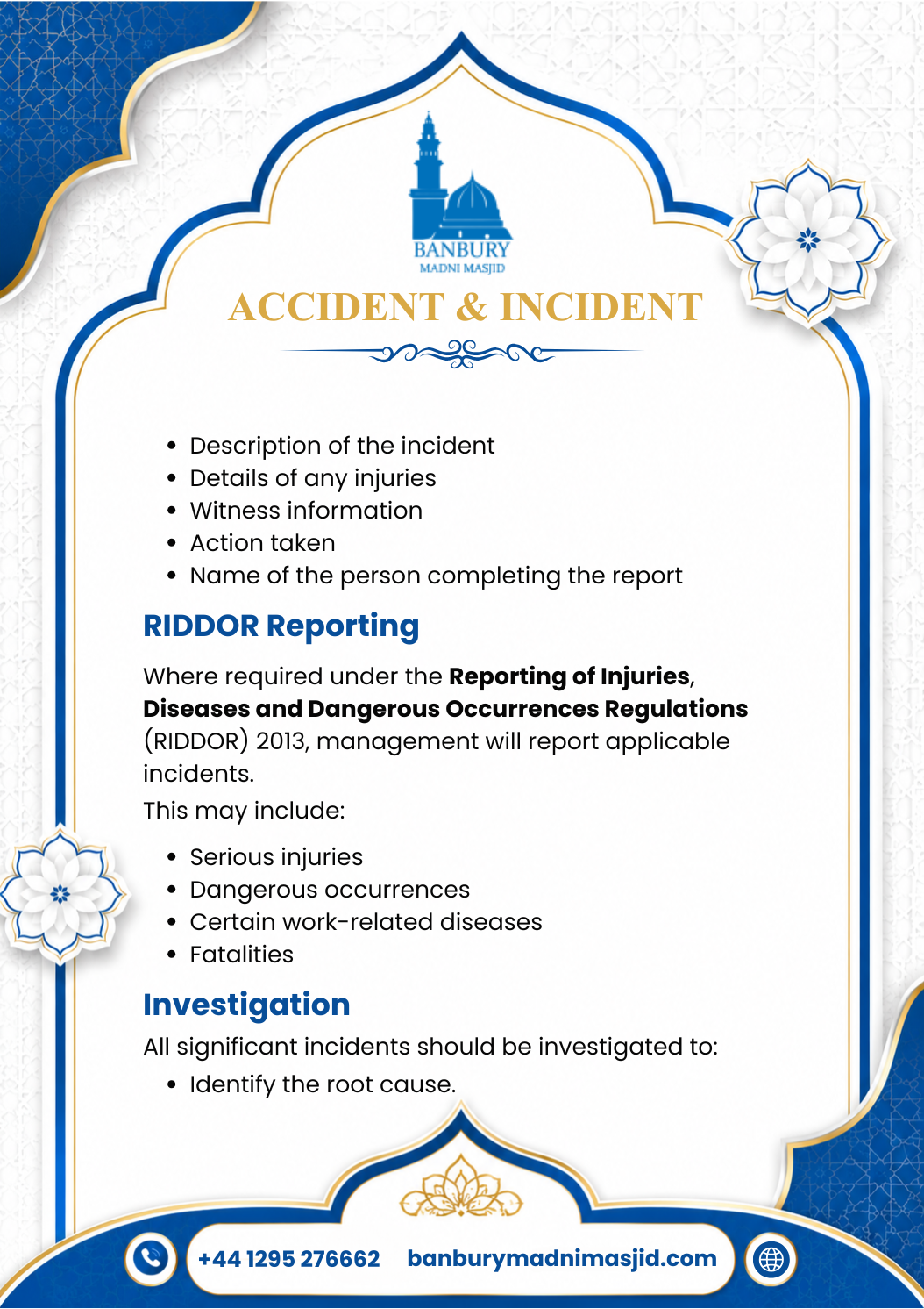 Accident & Incident Policy Page 5