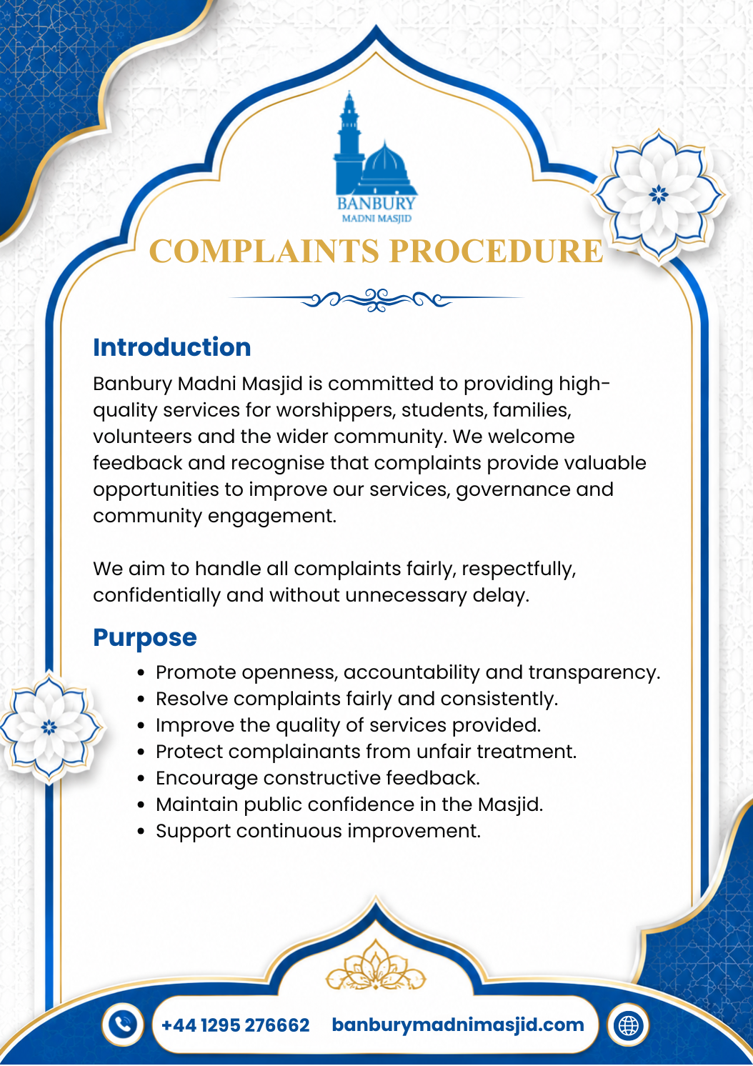 Complaints Procedure Policy Page 1