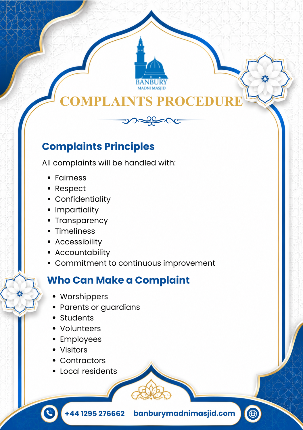 Complaints Procedure Policy Page 3