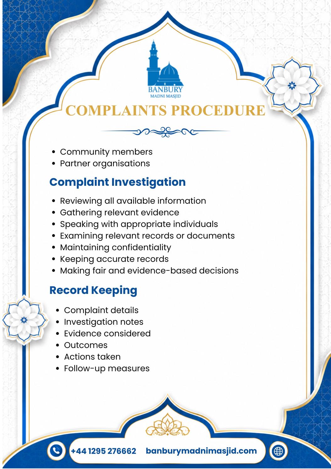Complaints Procedure Policy Page 4