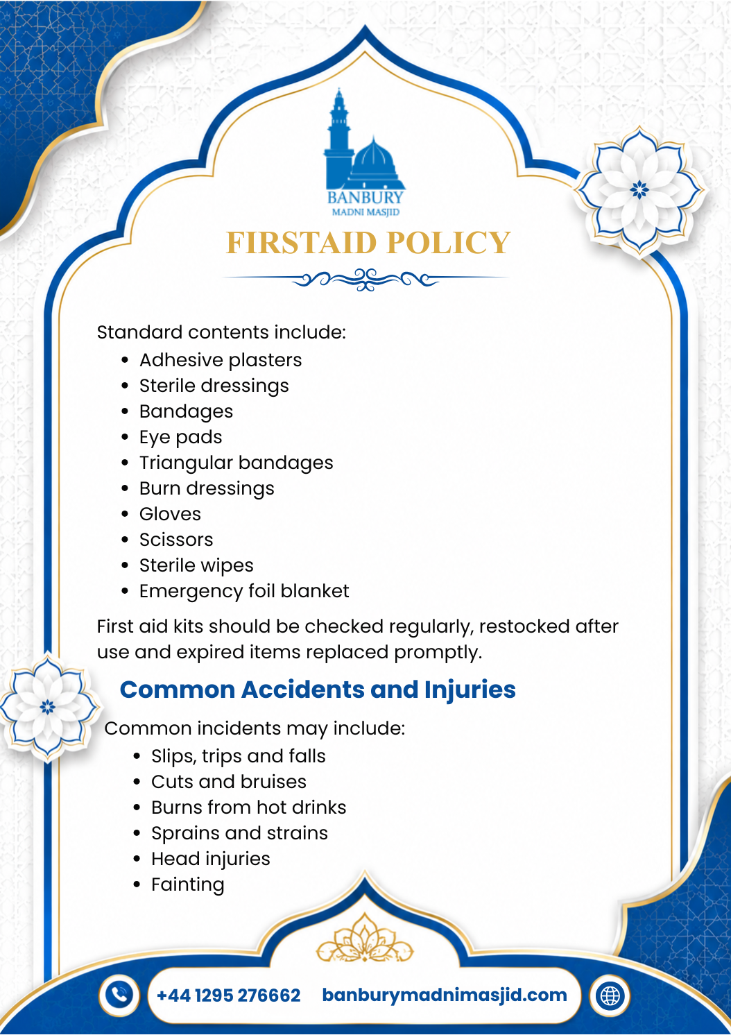 First Aid Policy Page 4
