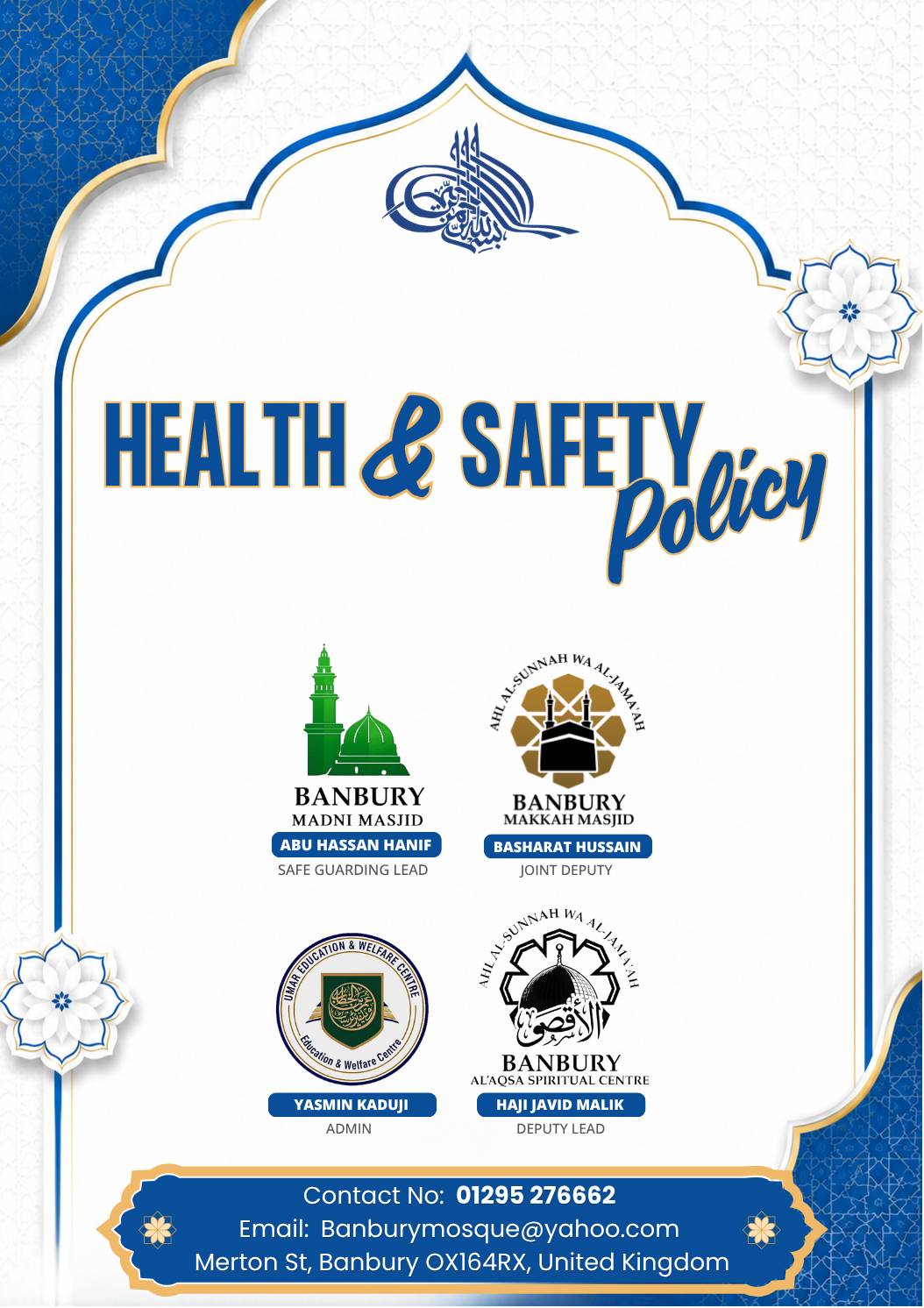 Health & Safety Policy Cover