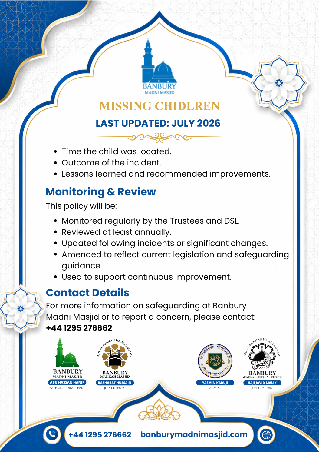 Missing Children Policy Page 7
