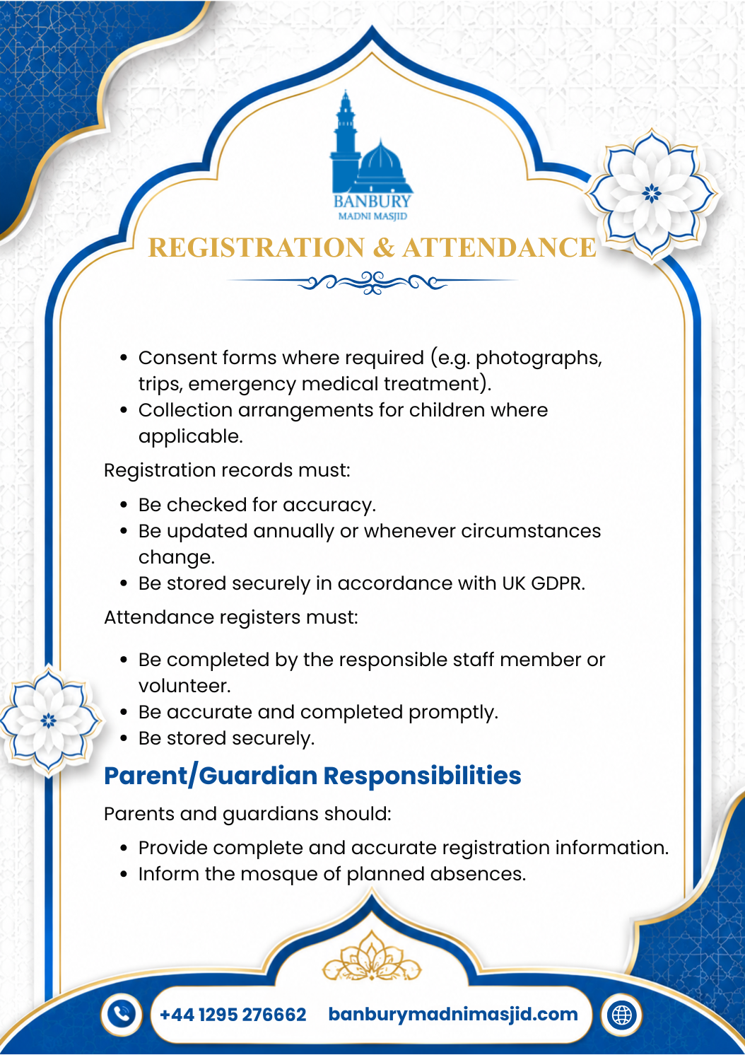 Registration & Attendance Policy Page 3