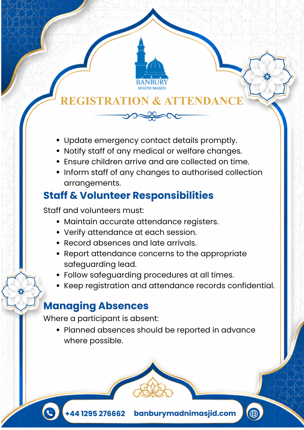 Registration & Attendance Policy Page 4