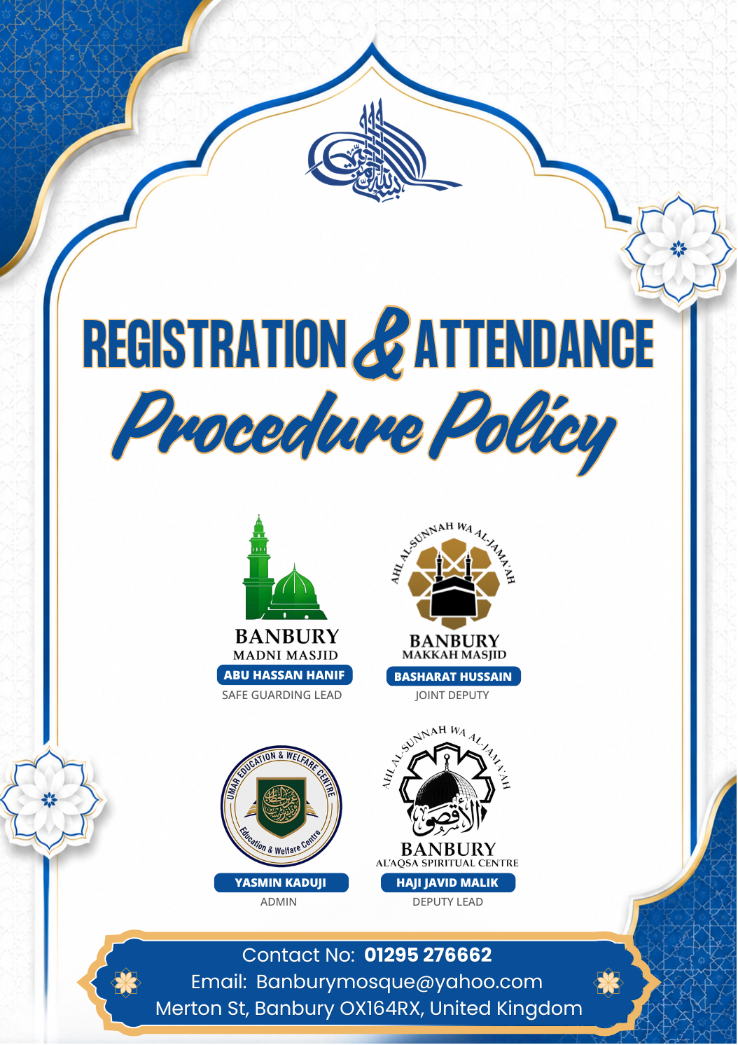 Registration & Attendance Policy Cover