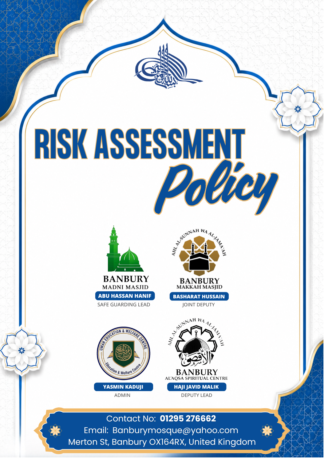 Risk Assessment Policy Cover