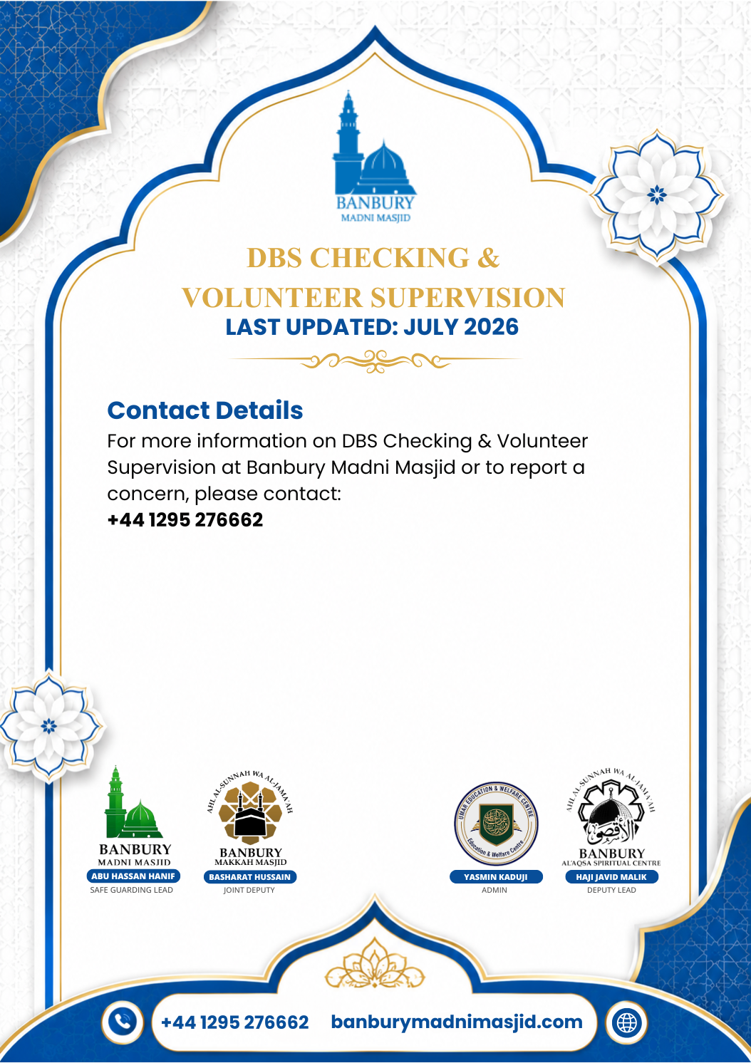DBS Checking & Volunteer Supervision Policy Page 5