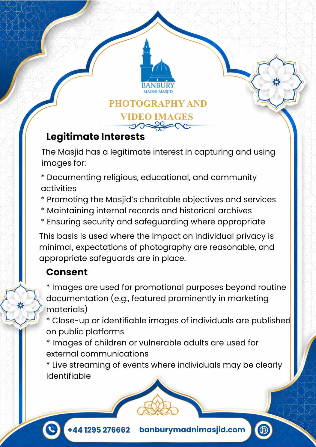 Photography and Video Images Policy Page 3