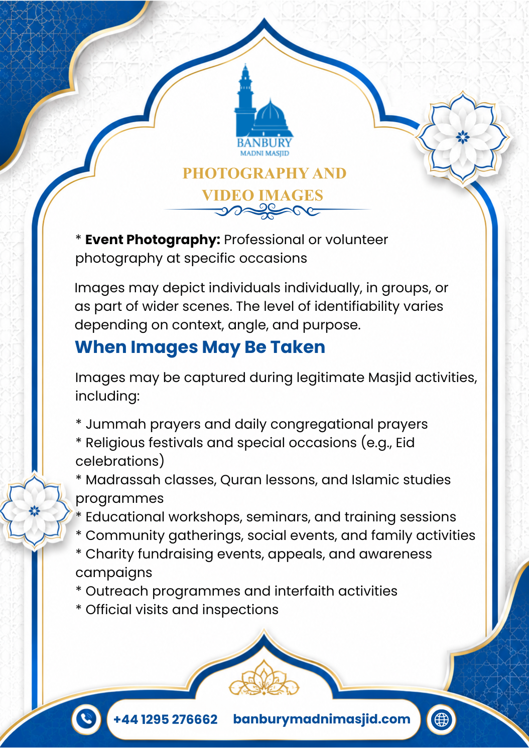 Photography and Video Images Policy Page 5