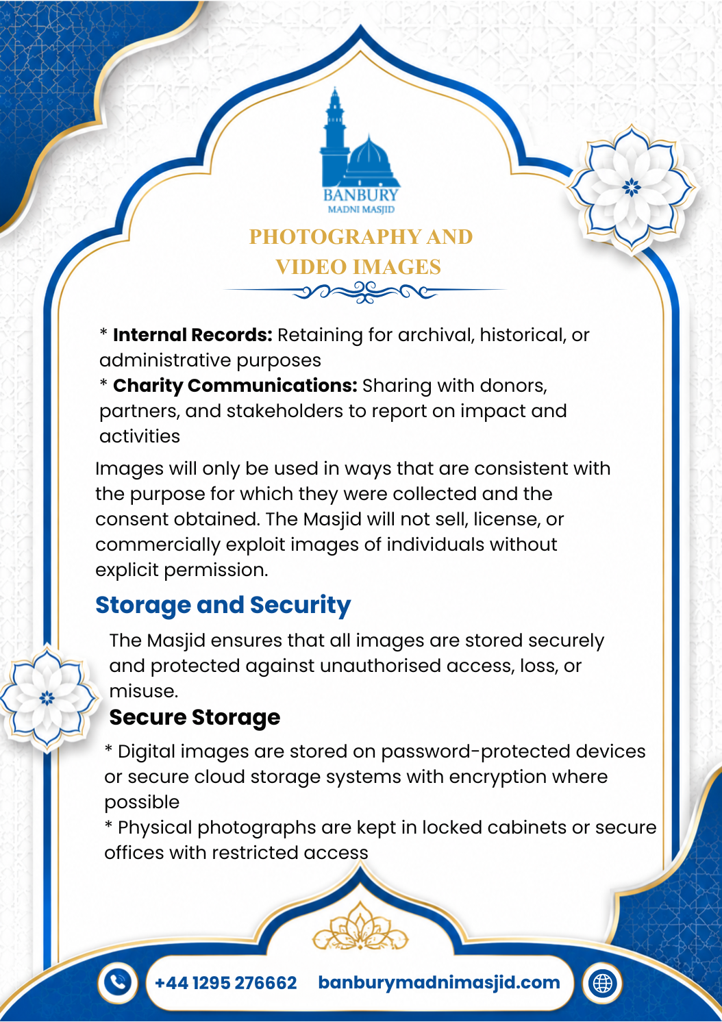 Photography and Video Images Policy Page 7