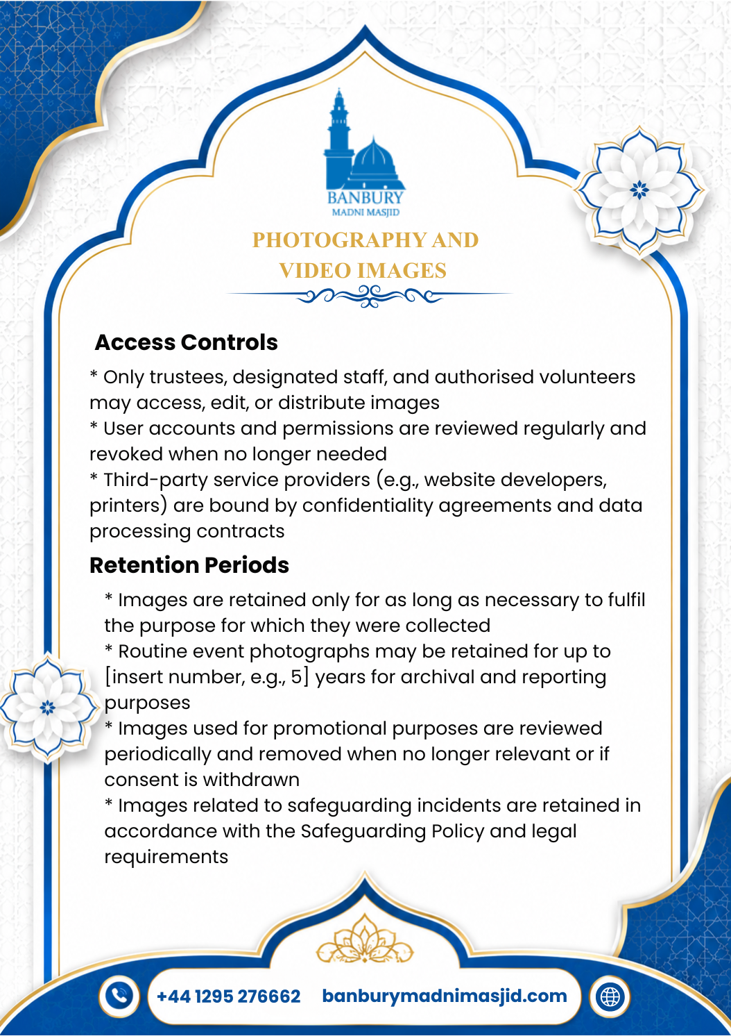 Photography and Video Images Policy Page 8