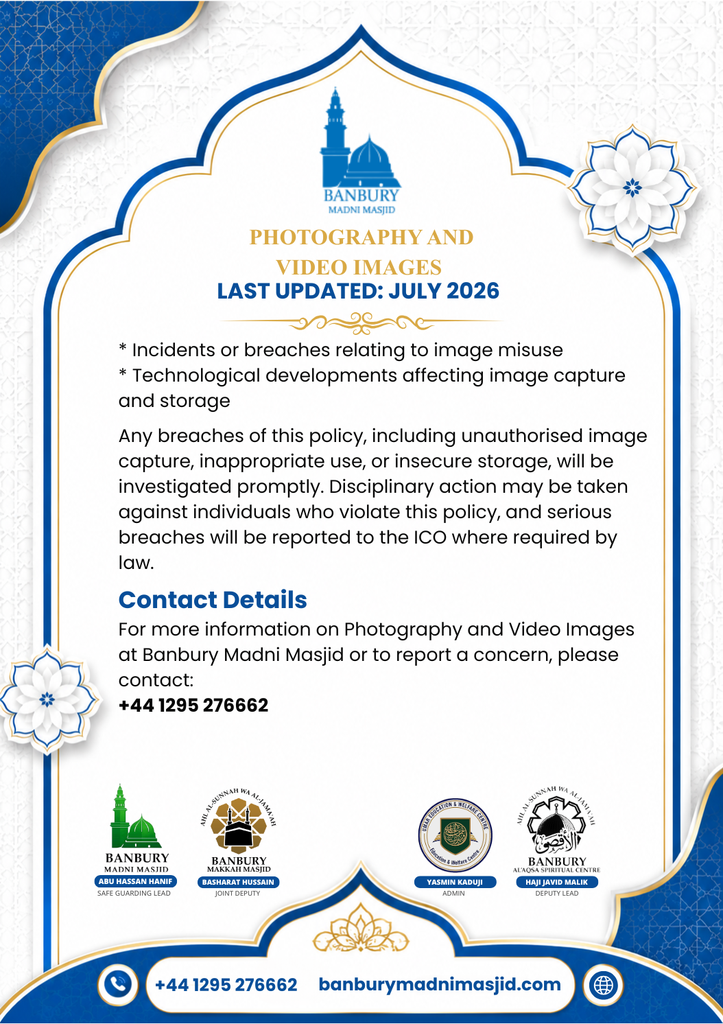 Photography and Video Images Policy Page 10