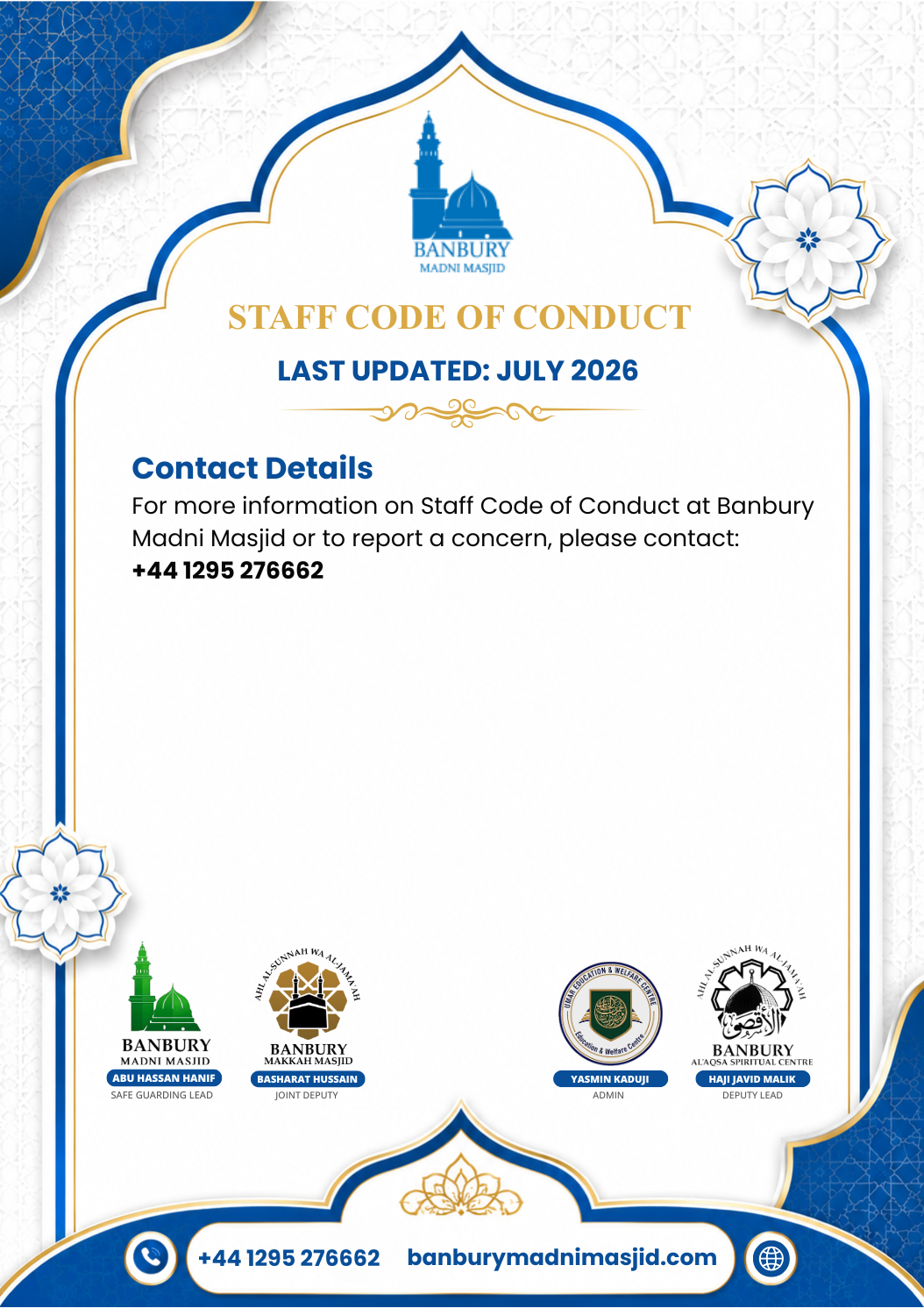 Staff Code of Conduct Policy Page 5
