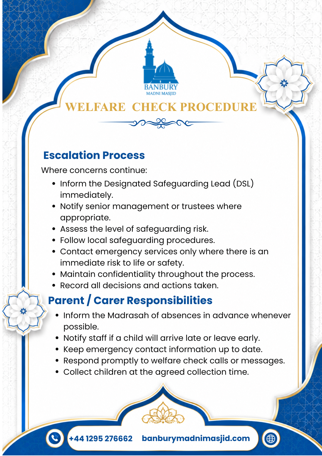 Welfare Check Procedure Policy Page 4