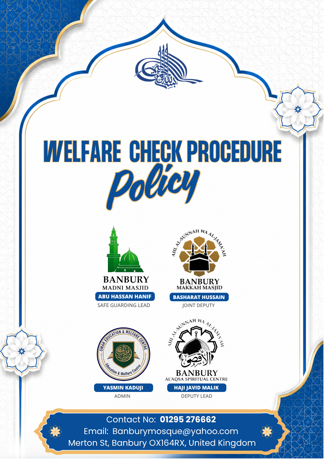 Welfare Check Procedure Policy Cover