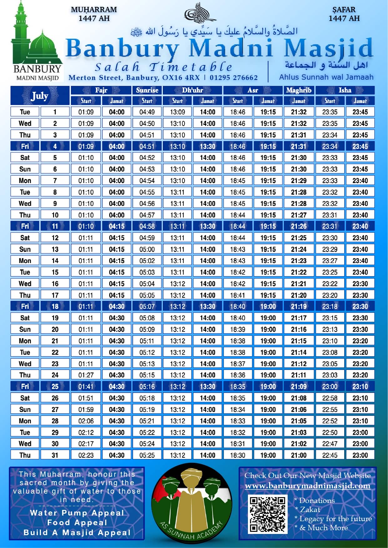 may-timetable-madni